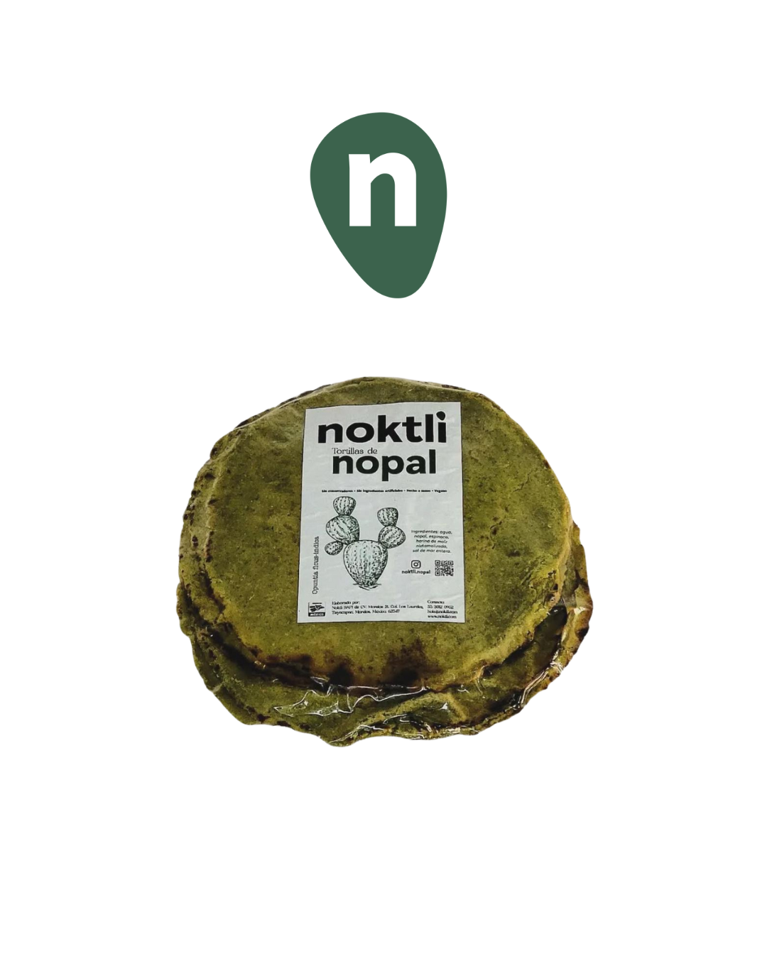 Tortillas de nopal-maíz