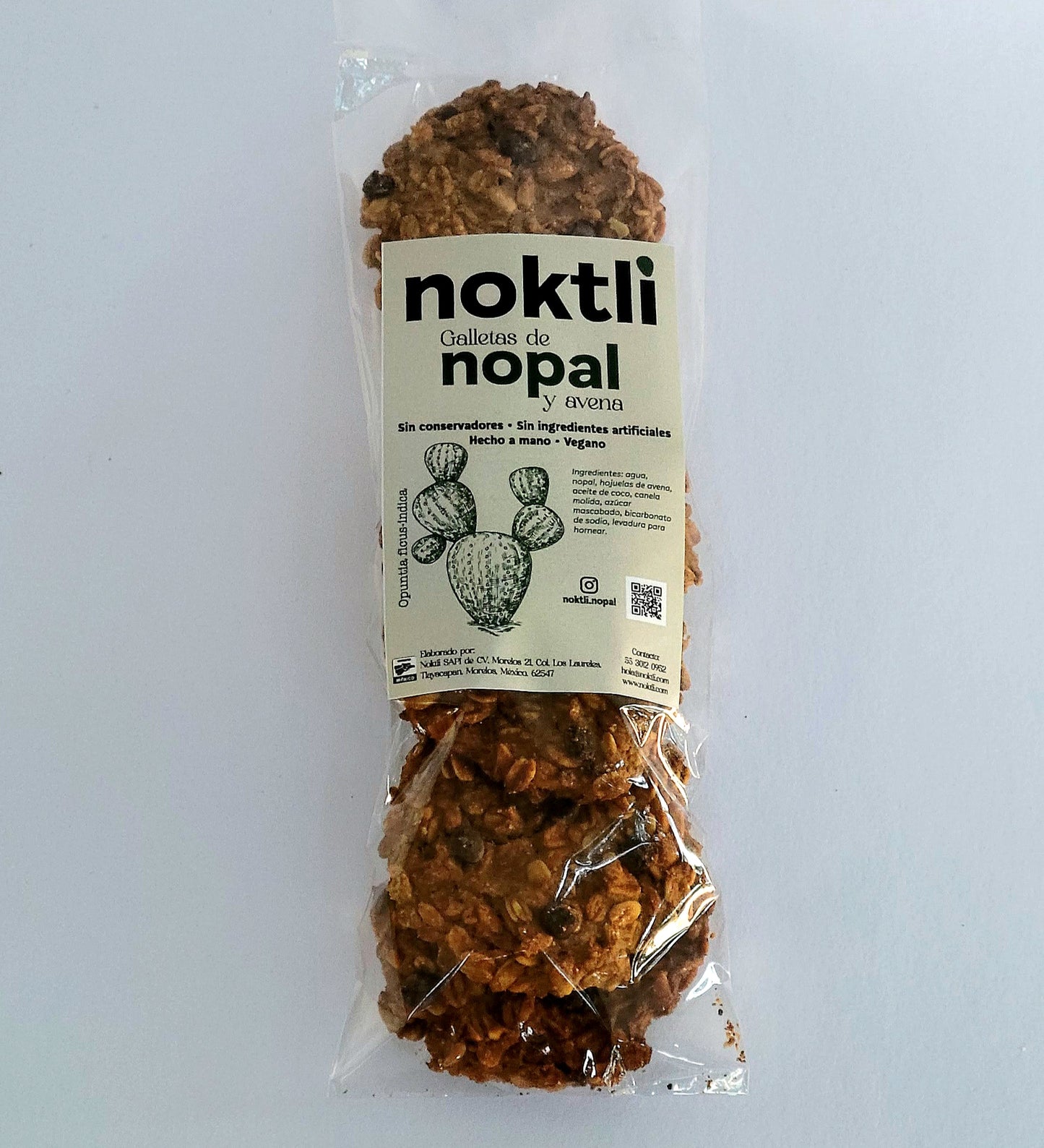 Galletas de Nopal - Avena