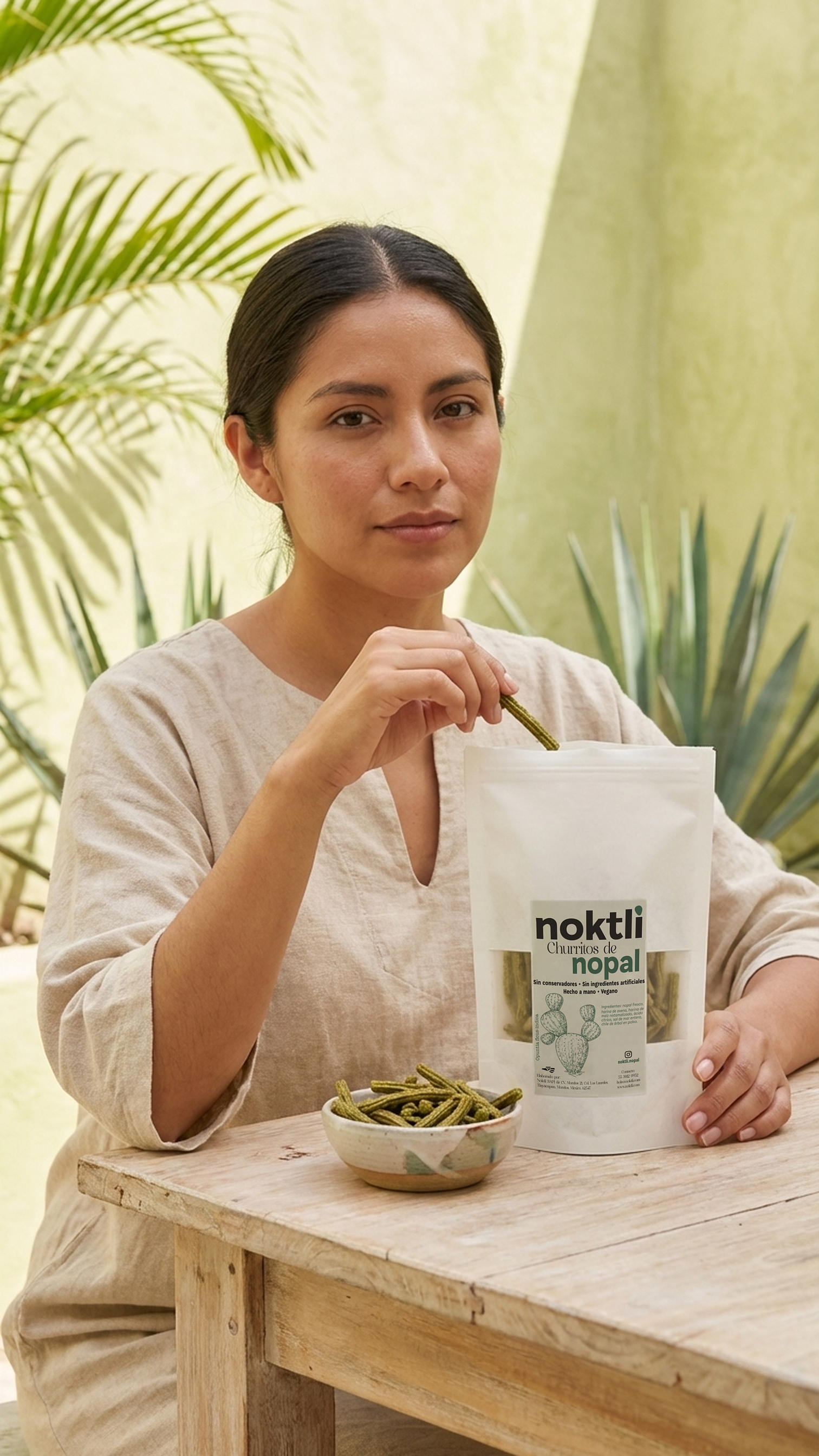 Churritos de nopal y chipotle
