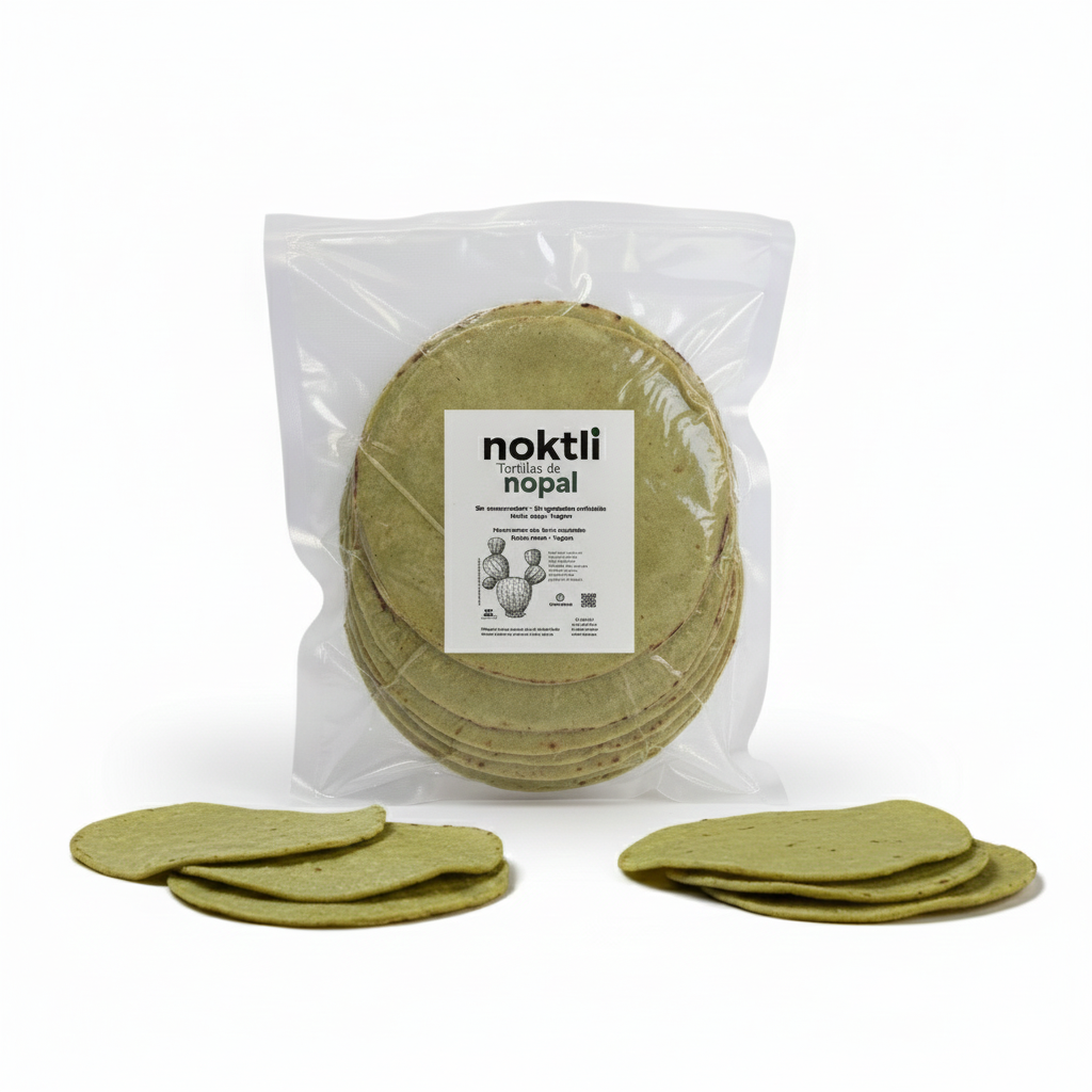 Tortillas de Nopal y Espinaca