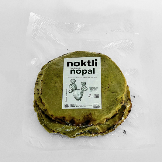 Tortillas de nopal-maíz