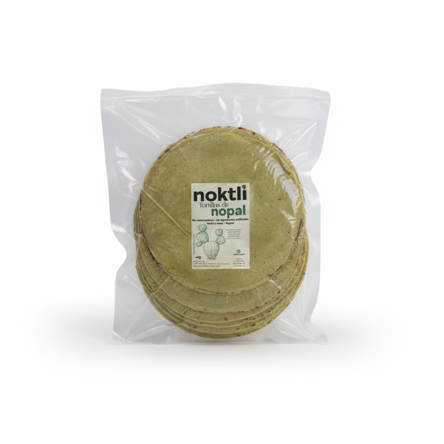 Tortillas de Nopal y Espinaca